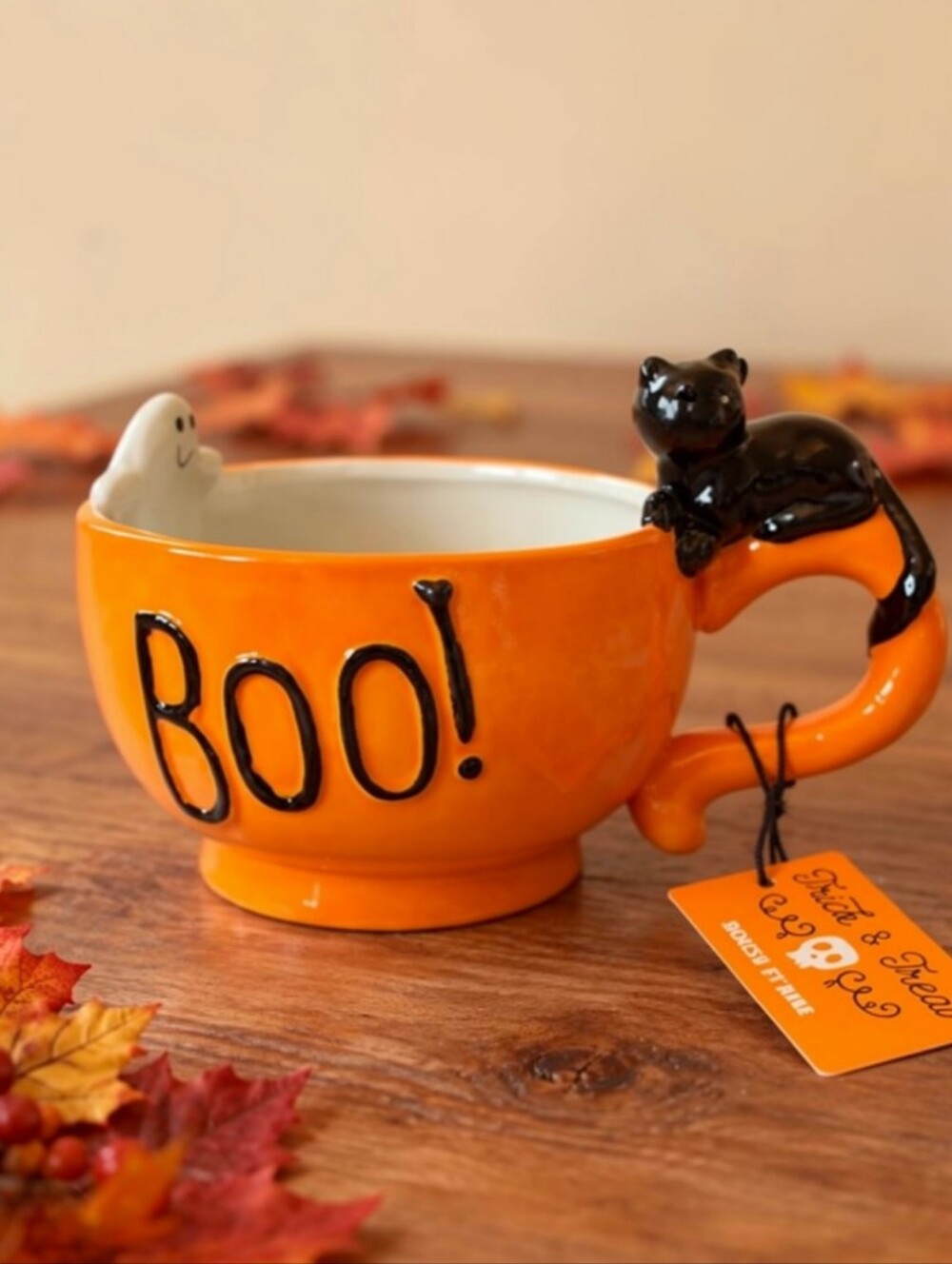 Boo! Becher & Tassen Ghost & Black Cat Mug